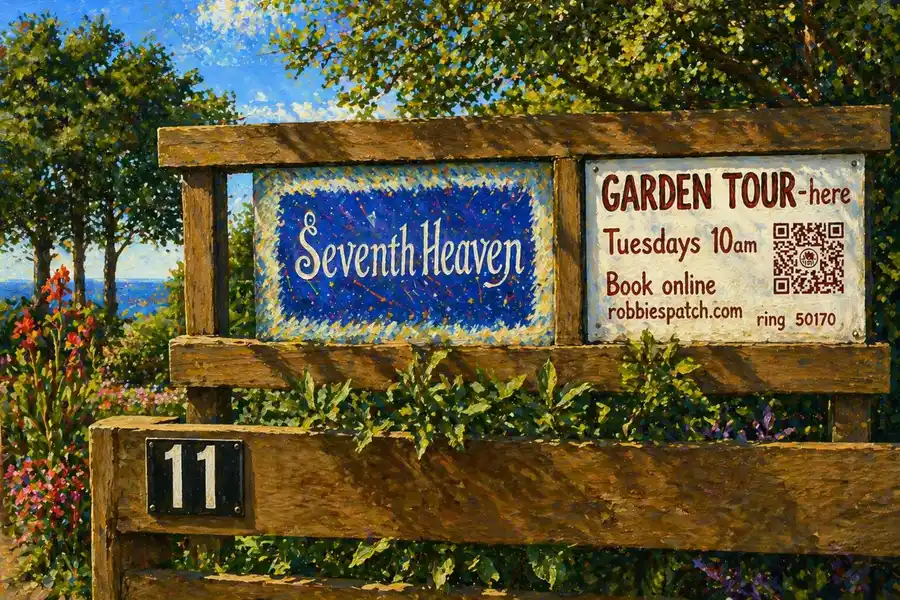 Entrance to the Seventh Heaven garden tour